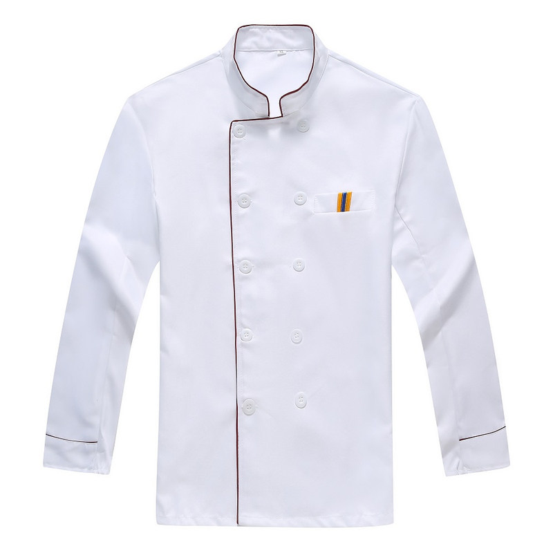 酒店厨师服长袖秋冬装工作服男女饭店厨房后厨餐饮服装上衣长袖