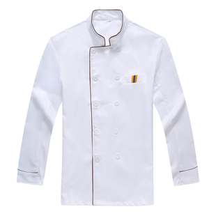 酒店厨师服短袖夏装薄款工作服男女饭店厨房后厨餐饮服装上衣长袖