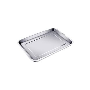 食品级316不锈钢托盘长方形盘子家用方盘商用烤鱼烧烤盘铁烤盘304