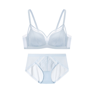 【微瑕疵不支持7天无理由】曼妮芬透气无钢圈文胸内裤内衣套装