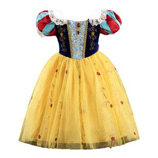 Hi！Fish白雪公主裙女童夏季连衣裙儿童生日礼服绝美女孩连衣裙子