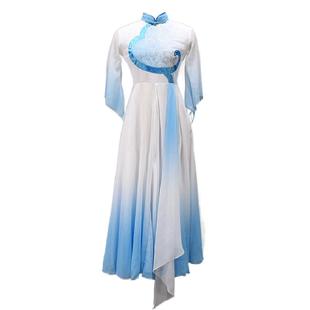 新款古典舞蹈服女飘逸生如夏花剧目服民族演出服装大摆裙艺考定制