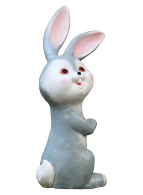 户外庭院布置幼儿园景区卡通兔子