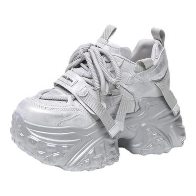 ZFCQ超高跟内增高老爹鞋女真皮