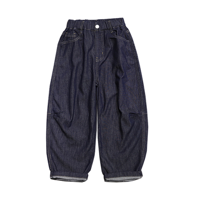 啦芙莱男女童春季韩版复古牛仔裤