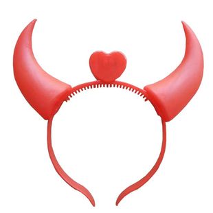 网红发光牛角兔耳朵头箍米奇发光花环猫耳朵恶魔闪光皇冠地推头饰