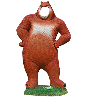 熊出没玻璃钢景区空脸拍照吸引人