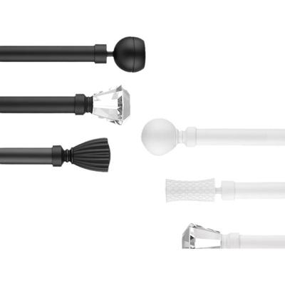 加厚静音窗帘配件布艺轨道罗马杆