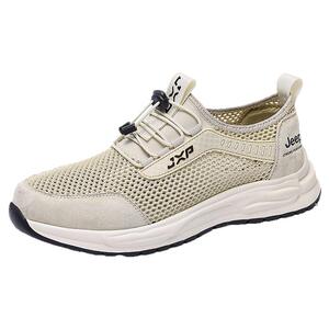 Jeep男鞋夏季透气网面休闲运动鞋男士户外防滑登山鞋子爸爸懒人鞋