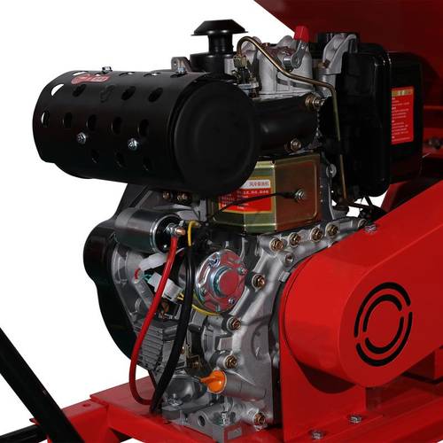 移动式树枝粉碎机小型家用汽油机大马力电启动园林果园木材碎木机