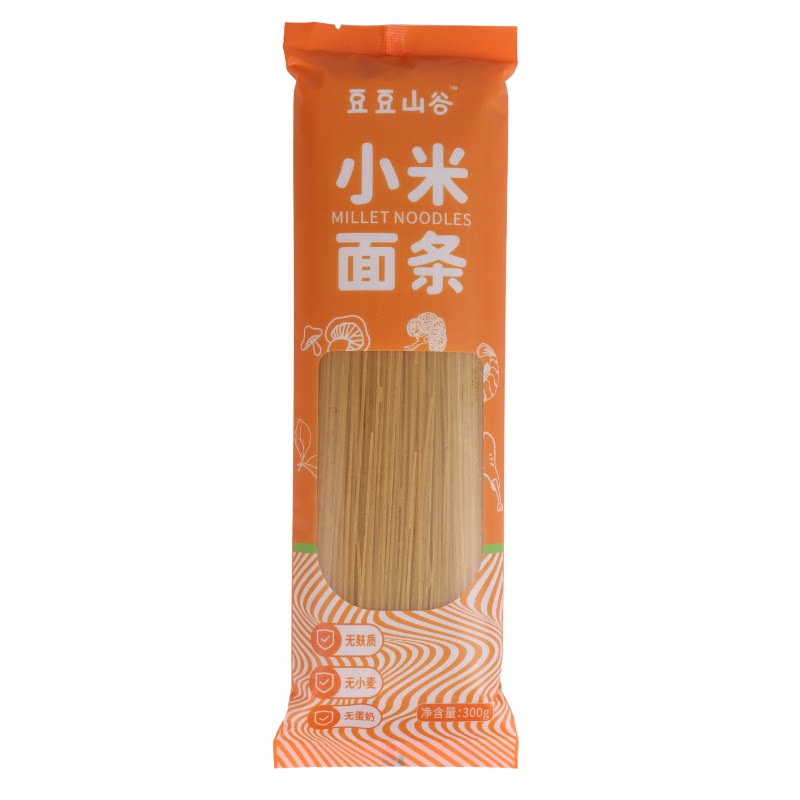 木森严选无麸质纯小米面条无小麦防面粉过免敏低脂无加碘挂面早餐
