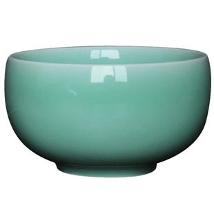 瓯江龙泉青瓷饭碗罗汉碗家用陶瓷米饭碗中式小汤碗粥碗微波炉可用