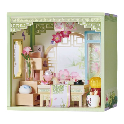 筑梦空间DIY小屋建筑模型拼装玩具梦幻室内场景摆件国风春夏秋冬