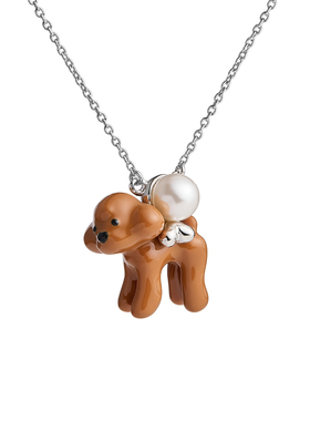 FWISH飞未夕泰迪狗狗珍珠项链