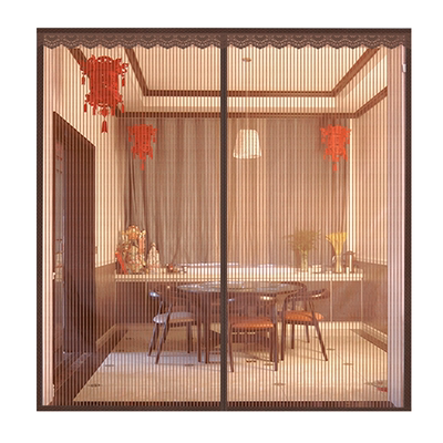 别墅大门金刚网磁性防蚊门帘定制