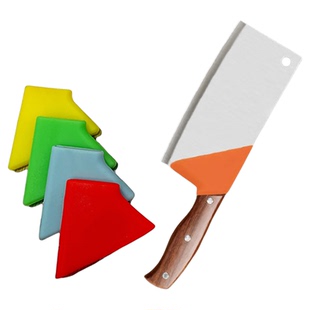 厨房刀把套硅胶背垫通用型刀背护手器防磨手防起泡菜刀家用保护套