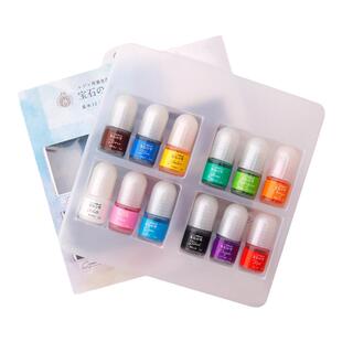 PADICO帕蒂格宝石水着色剂基础12色迷你套装2ml UV树脂滴胶调色精