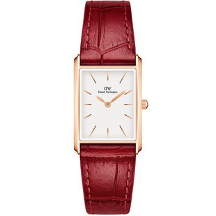 DW手表女表 BOUND系列摩登方表轻奢小众红色腕表大气本命年手表女