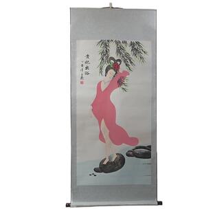 新品挂画字画走廊中堂办公室酒店人物装饰画贵妃出浴美女图