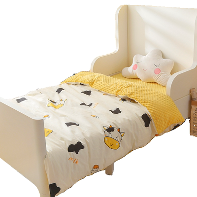 婴儿被套豆豆绒新生a类被罩纯棉