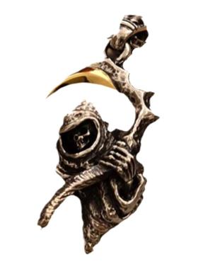 通用纯银死神吊坠红包