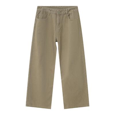 HMNStudio日系复古水洗休闲裤