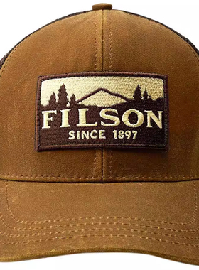 Filson可调节复古帆布网眼棒球帽