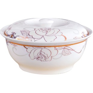 欧式大碗超大陶瓷大汤碗带盖子8寸面碗大号家用创意个性汤盆小号