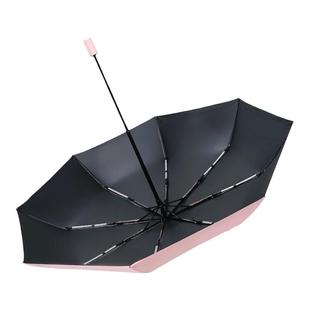 红叶16骨抗风暴太阳伞玻纤双龙骨晴雨两用女防晒遮阳雨伞手动折叠
