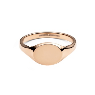 【新品】DW戒指女 CLASSIC系列印章戒指玫瑰金色简约对戒情侣礼物