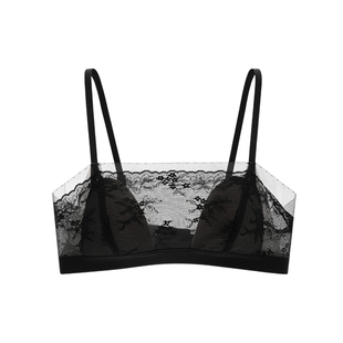 【抹胸小耳朵】伊维斯秋季薄款内衣超薄防走光抹胸舒适蕾丝文胸女