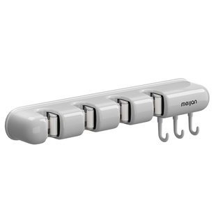 拖把壁挂夹免打孔卫生间强力挂钩扫把夹神器固定卡扣收纳架拖布夹