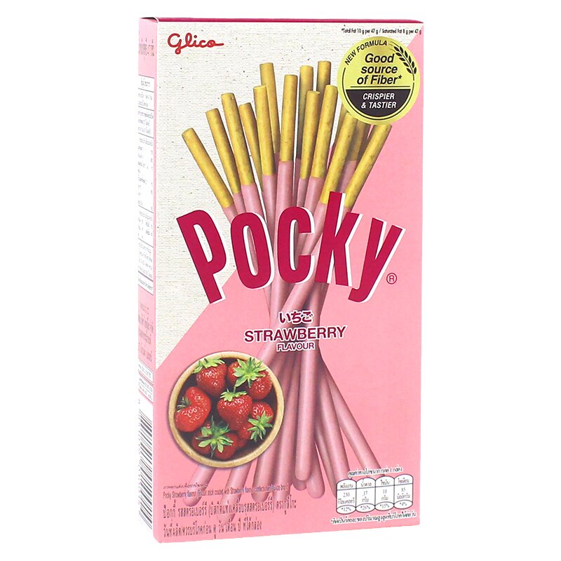泰国pocky百奇草莓味饼干棒