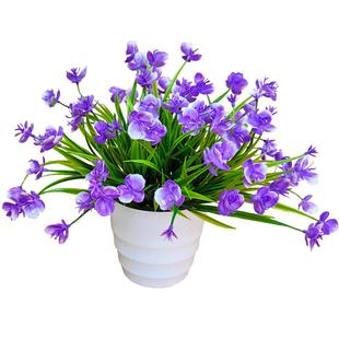 蝴蝶兰仿真花假花摆设客厅餐桌花摆花绿植小盆栽室内外摆件装饰品