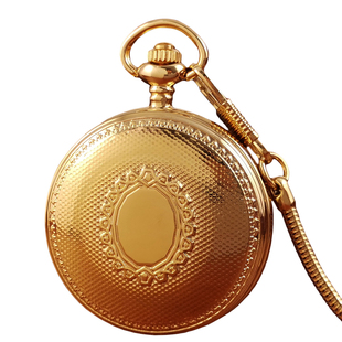 纯铜机械怀表全自动复古男款陀飞轮老上海定制可放照片翻盖男士金