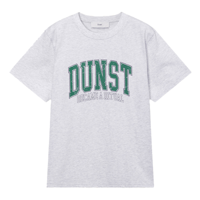 Dunst2026夏季新品中性复古时髦经典品牌logo印花T恤UDTS6B145