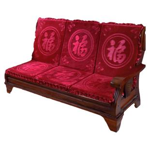 2025年新款红木沙发垫子带靠背加厚防滑冬季凉椅高档坐垫实木木头