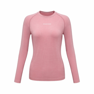 松野湃滑雪速干衣全场景零压美利奴羊毛T恤保暖亲肤抗菌打底衣女