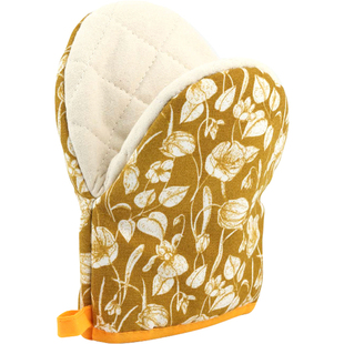 高级感三角锅盖帽餐桌隔热垫微波炉烤箱手套耐高温烘焙防烫三件套