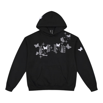 MEDM立体蝴蝶休闲连帽卫衣