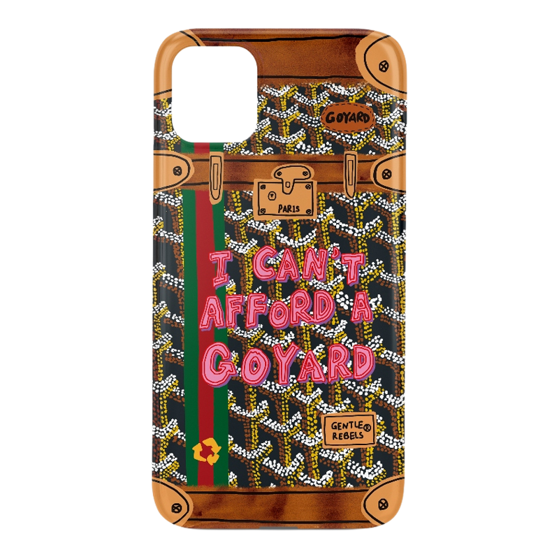 GENTLE REBELS恶搞goyard手机壳适用iphone16pro苹果17原创ins酷老花狗牙包艺术家手绘油画小