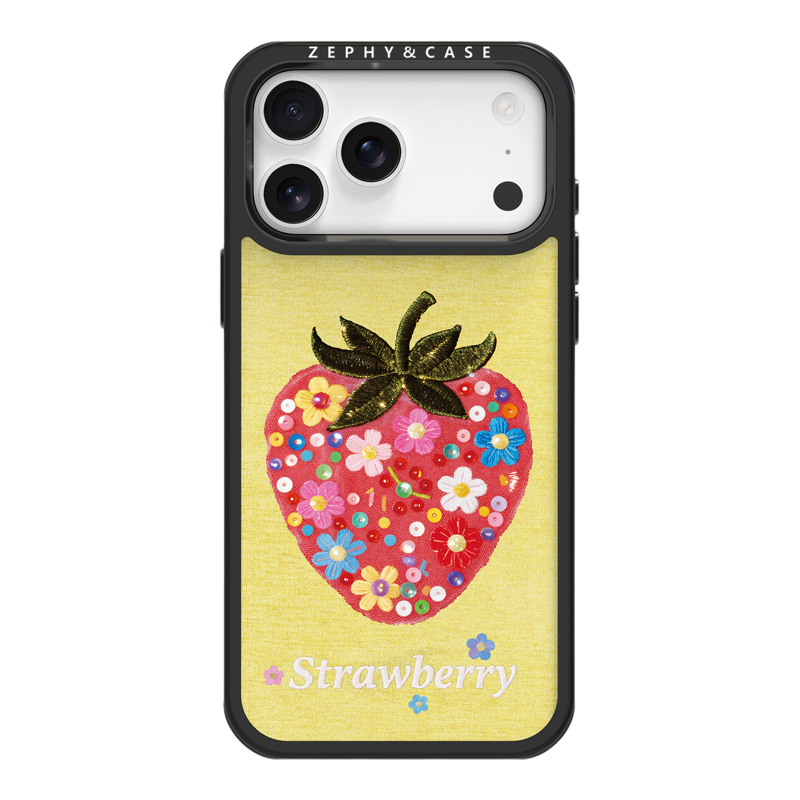 ZEPHY&CASE｜花在草莓中 防摔 轻薄 磁吸适用iPhone手机壳17/16
