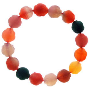 四川盐源玛瑙手链男女糖果色玛瑙手串盐源雕刻宝宝佛水晶女百搭