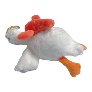 可爱网红大白鹅毛绒玩偶公仔包包挂件解压学生书包挂饰钥匙扣女生