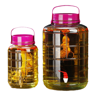 泡酒玻璃瓶专用酒瓶空瓶子带龙头药酒20斤装酒罐容器酒坛子密封罐