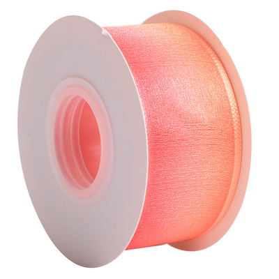 彩虹渐变双色雪纱丝带