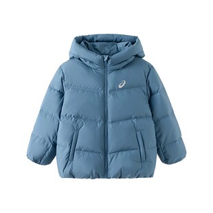 亚瑟士童装25年冬季男童短款羽绒服女童高蓬保暖连帽外套舒适防水