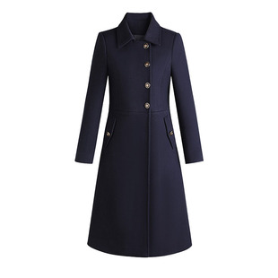 羊毛呢子大衣女售楼部工作服冬季职业外套银行珠宝店酒店前台正装