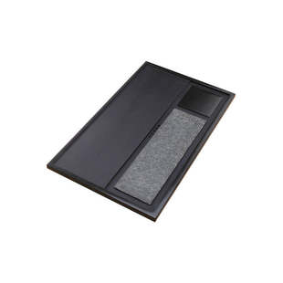 天然乌金石茶盘定制茶桌配件内嵌入式家用整块石材盖板茶台漏水