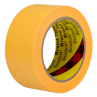 正品3M244 美纹纸胶黄色和纸无痕防焊耐高温性好喷漆保护遮蔽胶纸